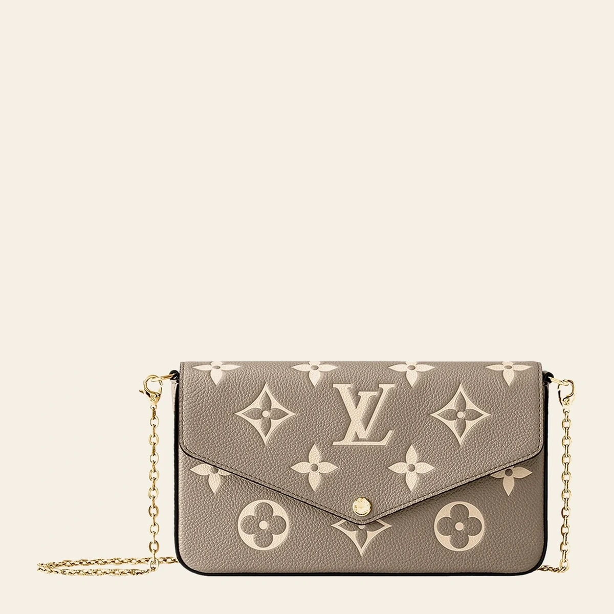 Pochette Felicie — Gray Monogram Empreinte